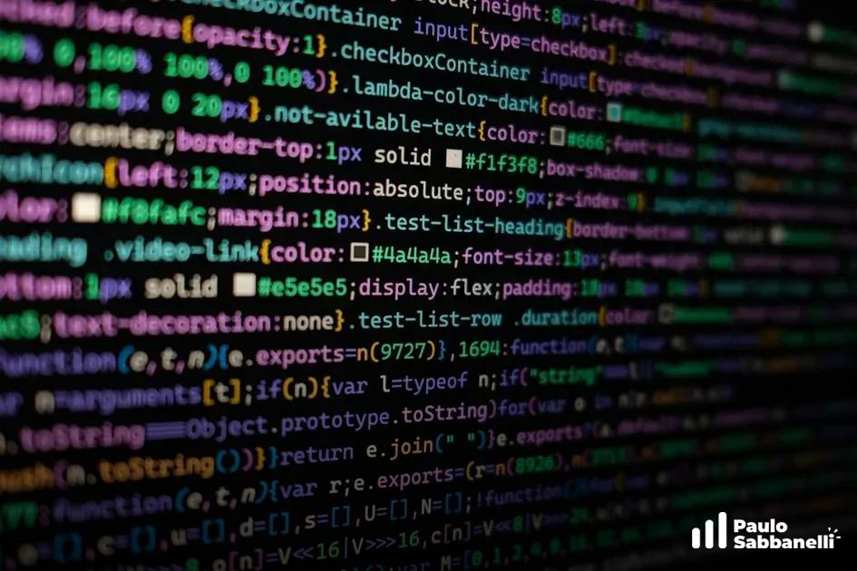 Código CSS com propriedades de container de checkbox e cabeçalho de lista de testes